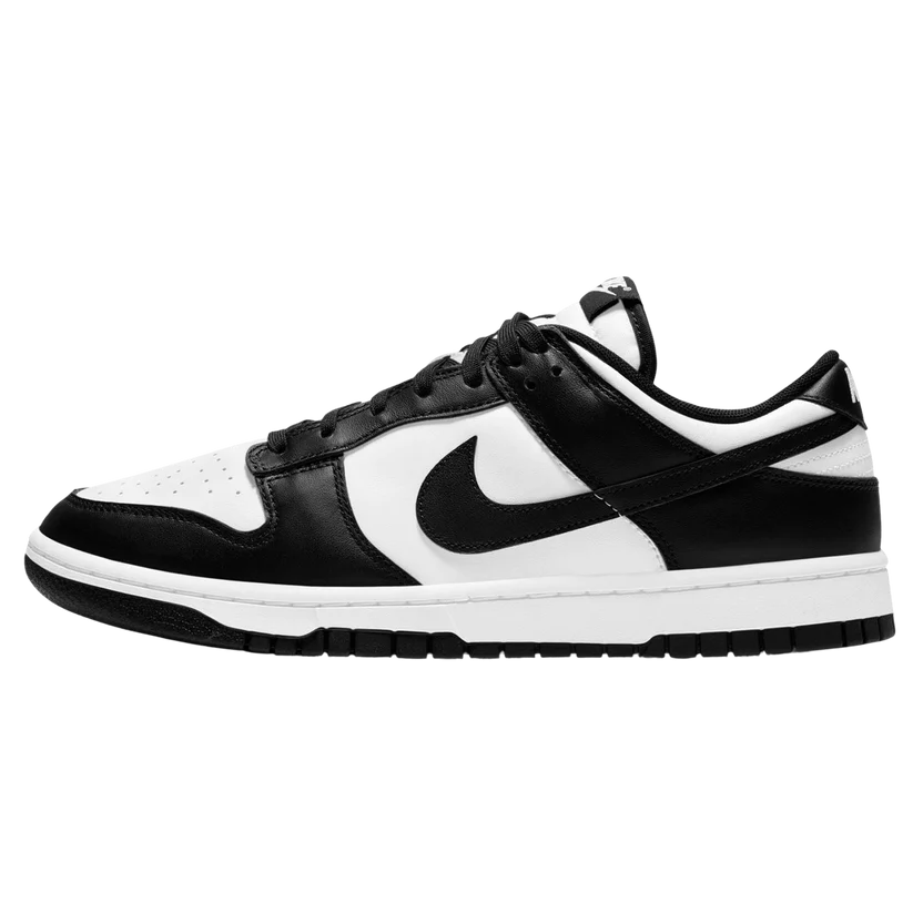 Black and deals white nike dunks