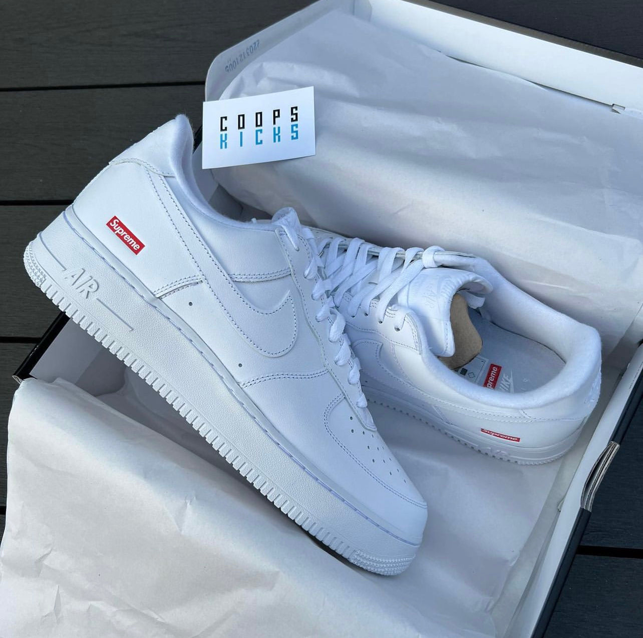 Supreme x nike outlet air force 1 ebay