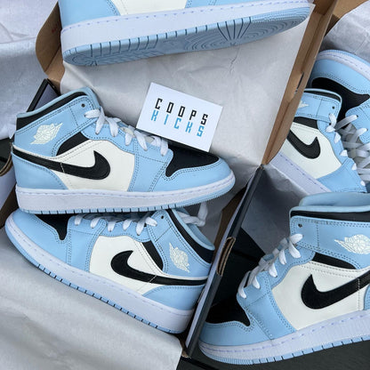 Air Jordan 1 Mid GS 'Ice Blue'